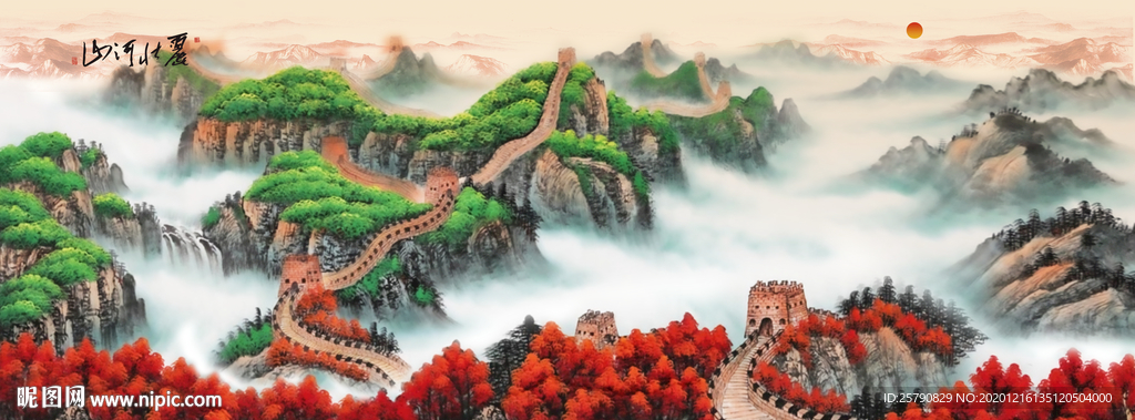 长城国画长城长城国画