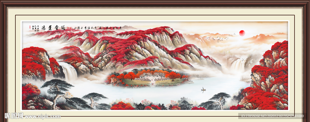 鸿运当头国画鸿运当头