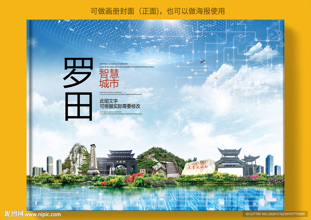 罗田智慧科技创新城市画册封面