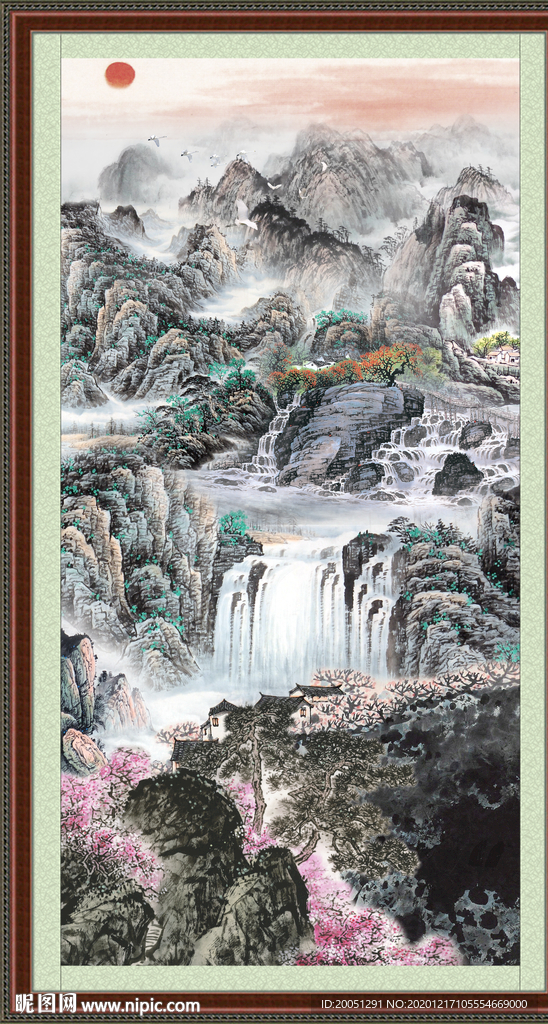 聚宝盆山水