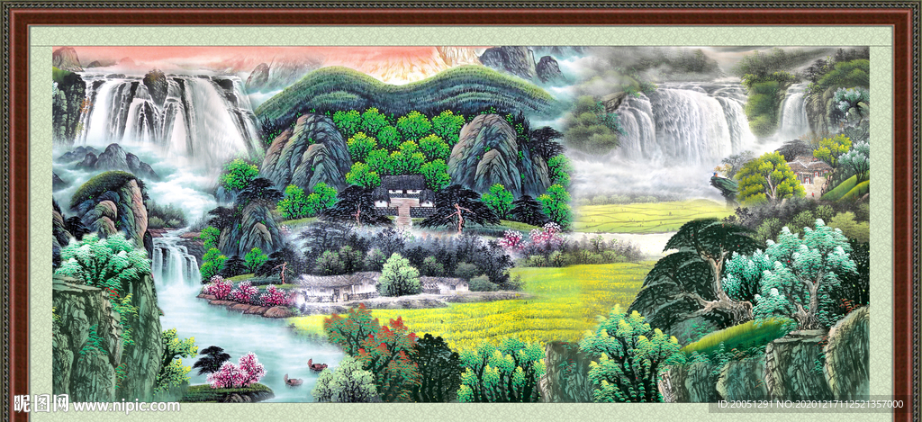 聚宝盆山水