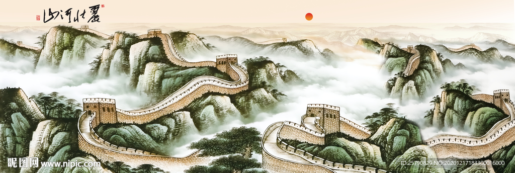 长城国画长城长城国画