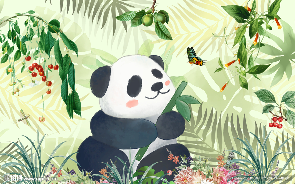 热带植物背景