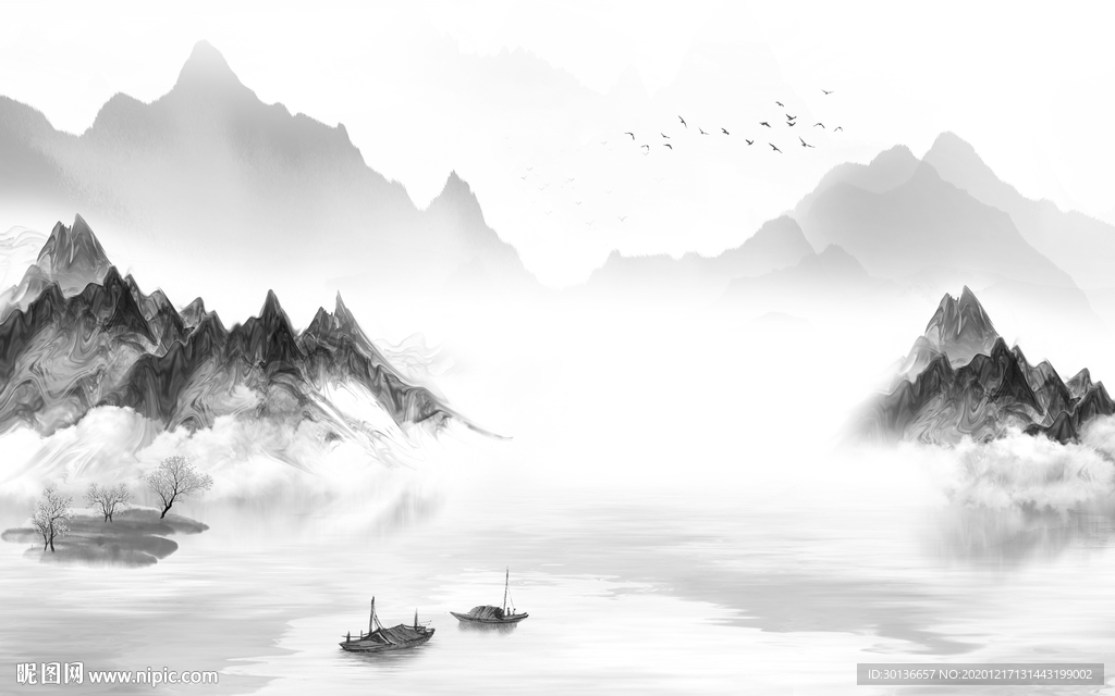 高清 唯美高档山水 TIF分层