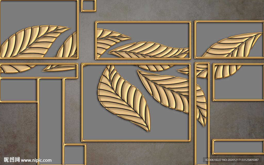 北欧浮雕背景墙