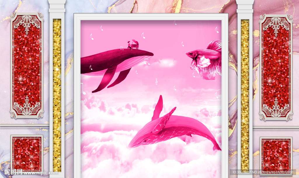 北欧网红背景墙