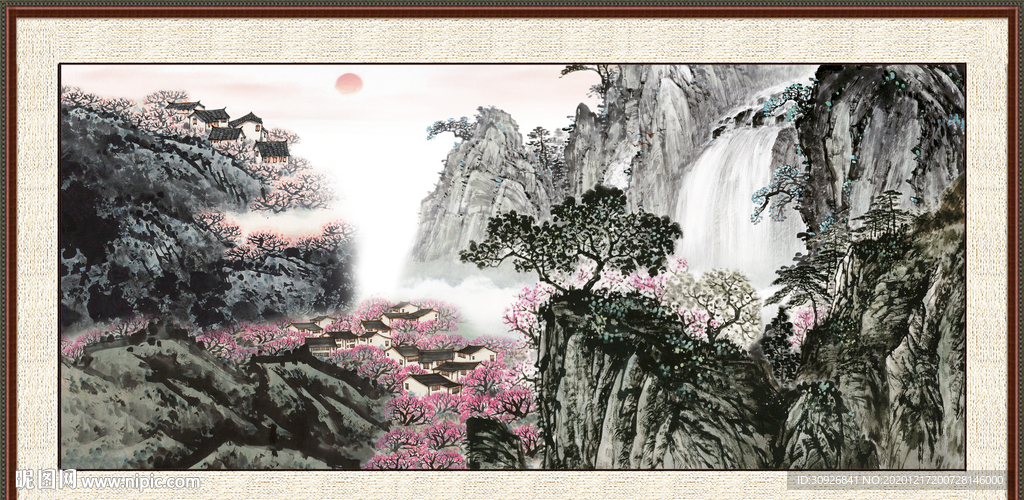 巨幅山水画