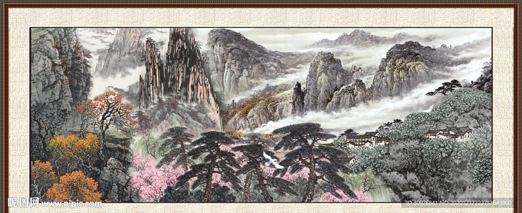 巨幅山水画