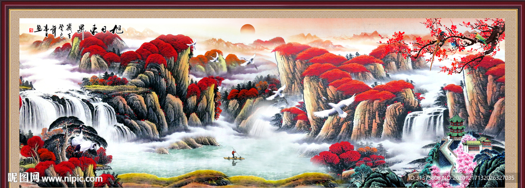 山水画 水墨山水画 意境山水画