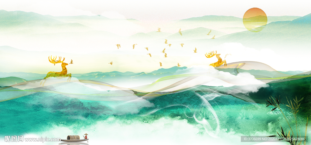 电视背景墙画