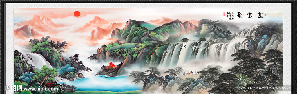 山水画 水墨山水画 意境山水