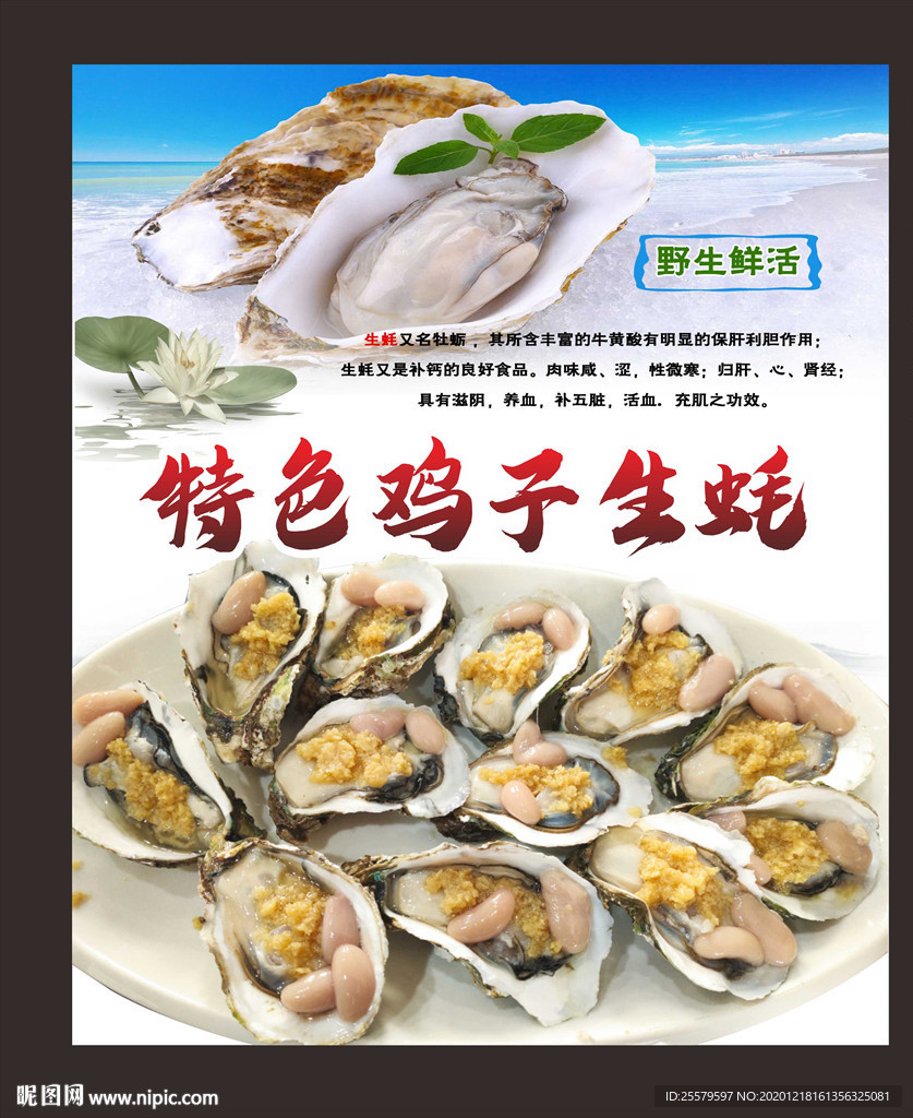 特色鸡子生蚝