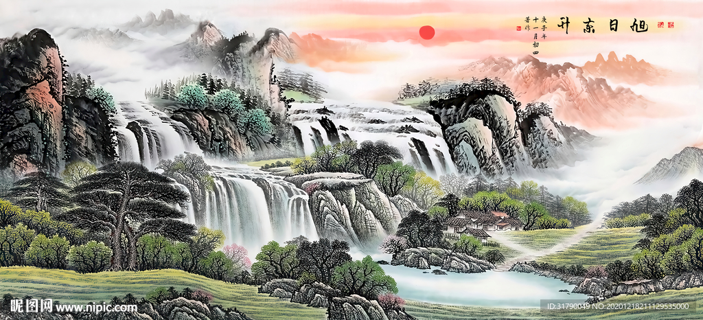 旭日东升图片