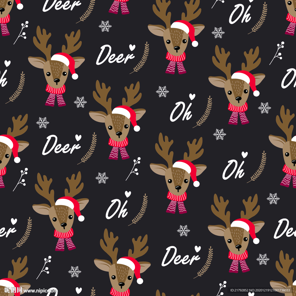 圣诞图片  数码印花图片