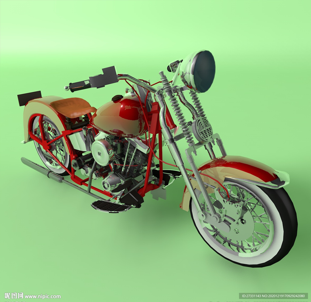 汽车模型 摩托模型 c4d模型