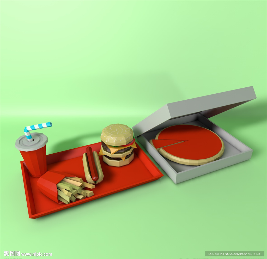 食物模型 c4d模型 食物素材