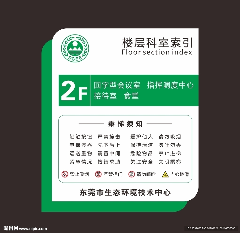 楼层科室索引