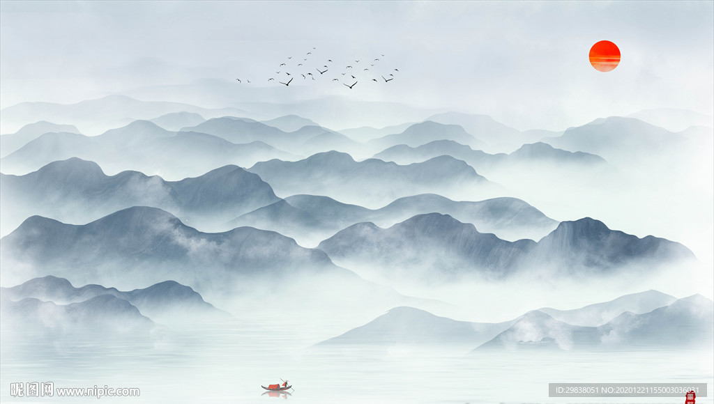 新中式水墨山水