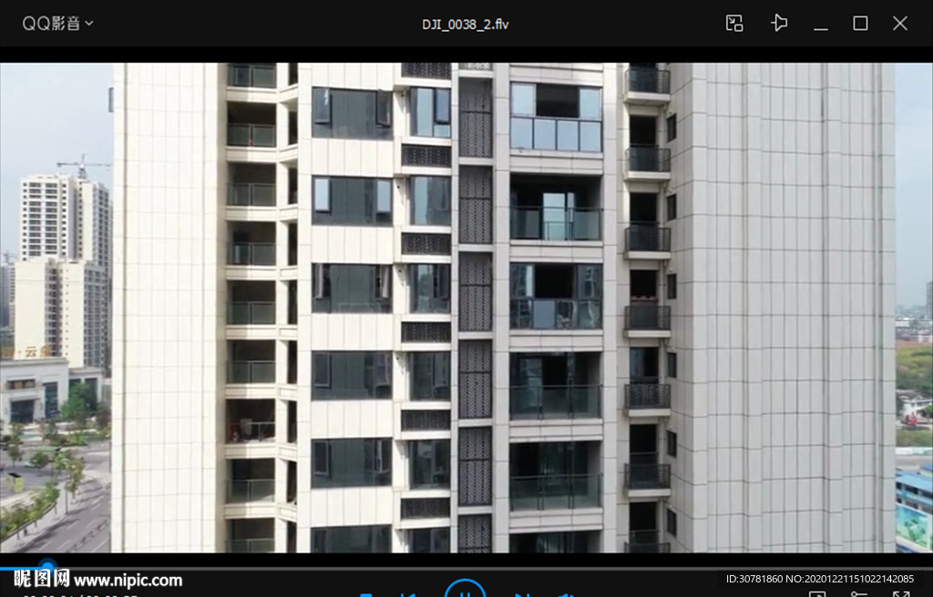 城市楼盘俯瞰高清4K视频素材