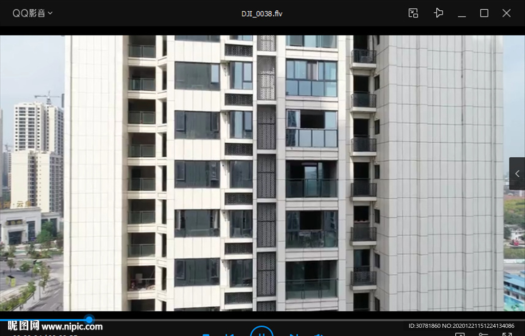城市新楼盘航拍4K高清视频素材