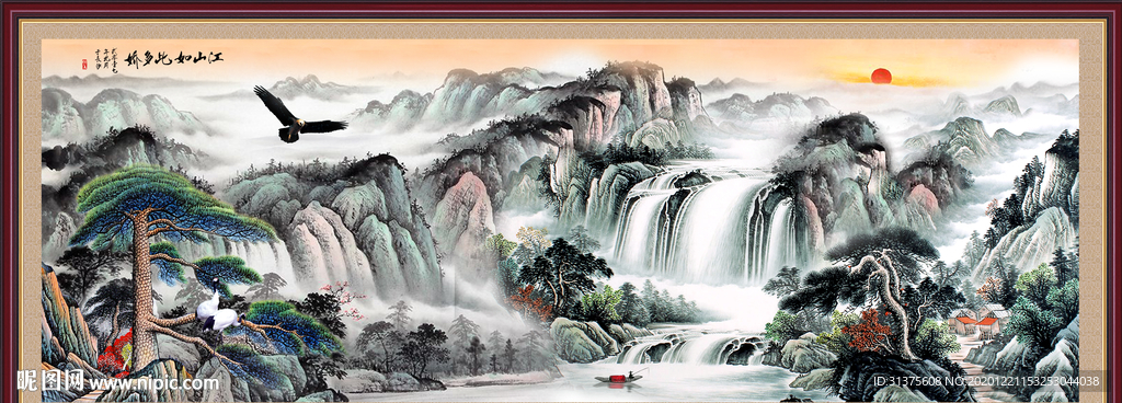 山水画 水墨山水画 意境山水画