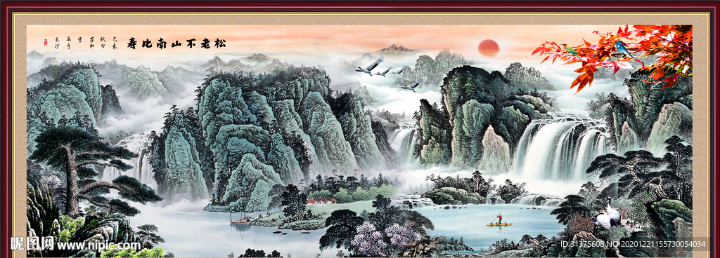 山水画 水墨山水画 意境山水画