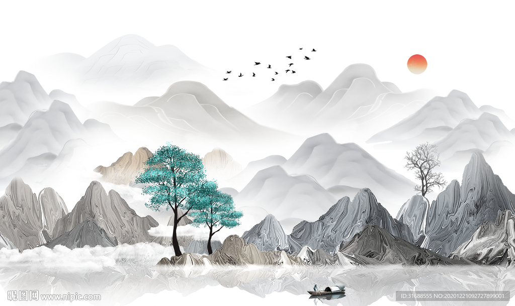 新中式山水