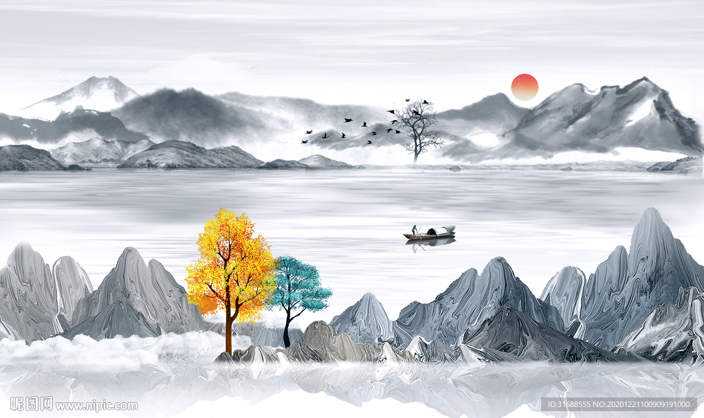 新中式山水