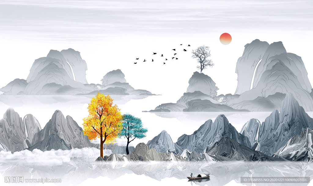 新中式山水