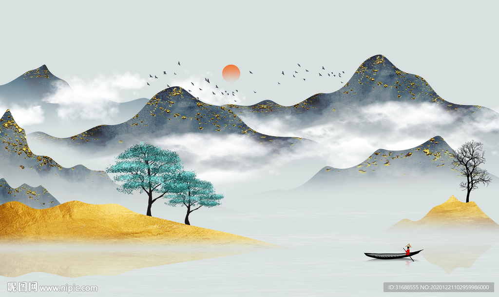 新中式山水