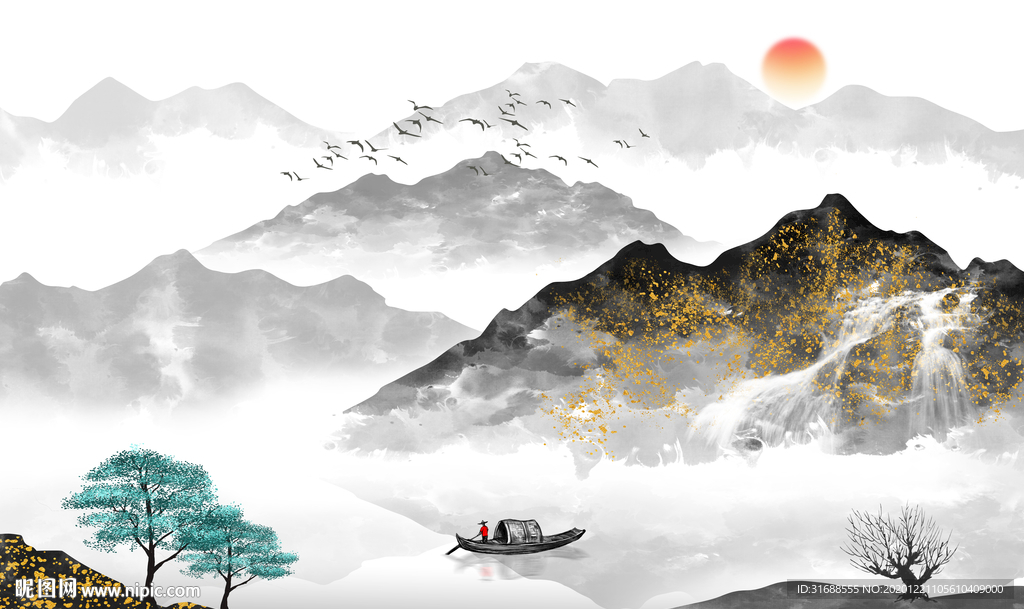 新中式山水