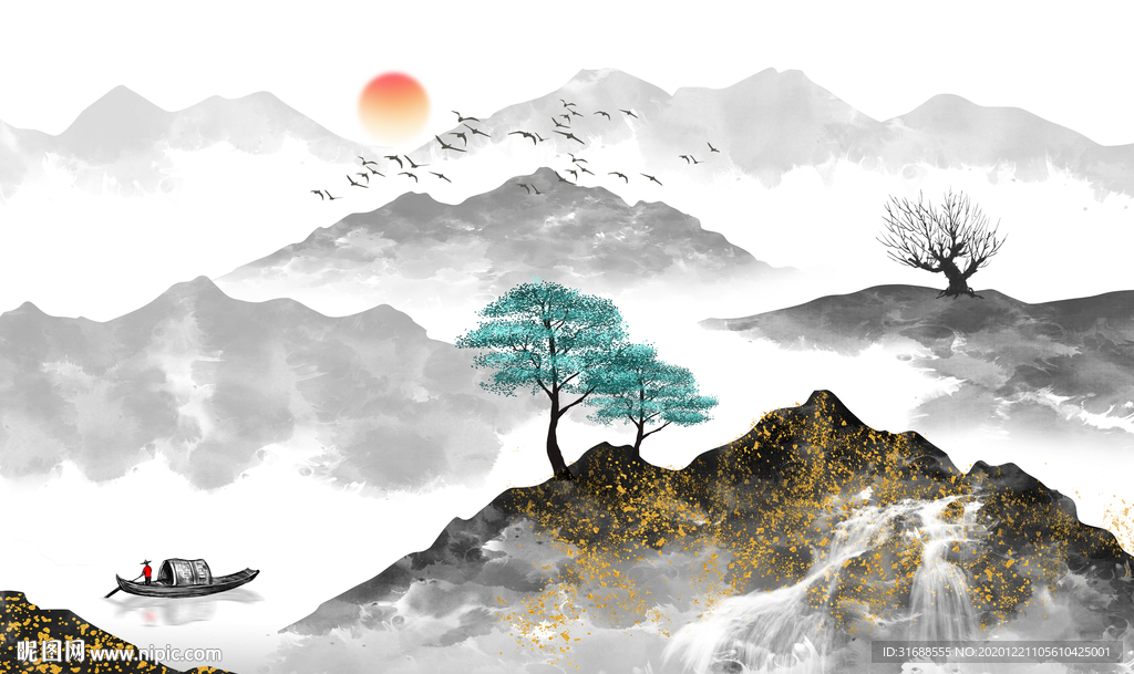 新中式山水
