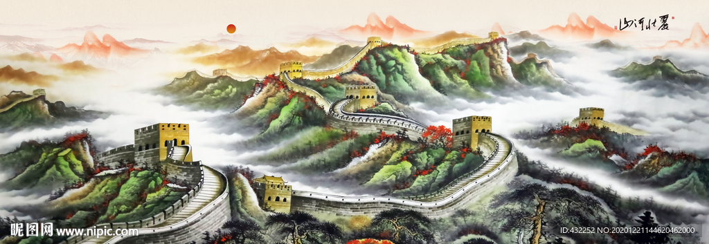 长城国画长城长城国画