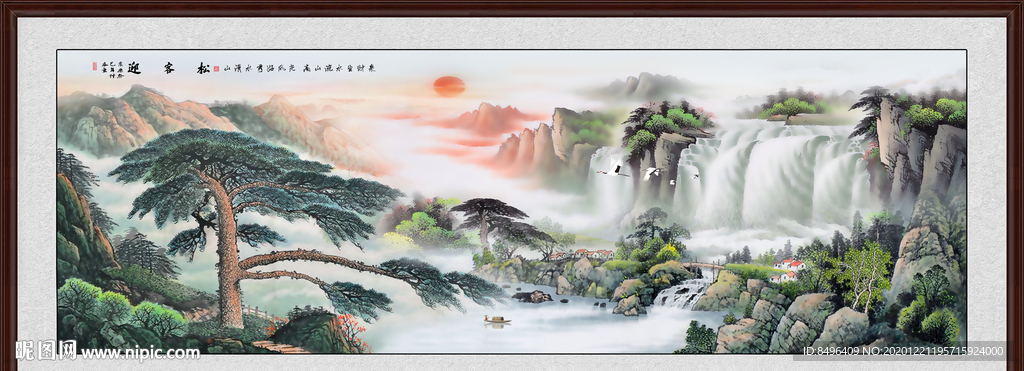 山水画 水墨山水画 意境山水画
