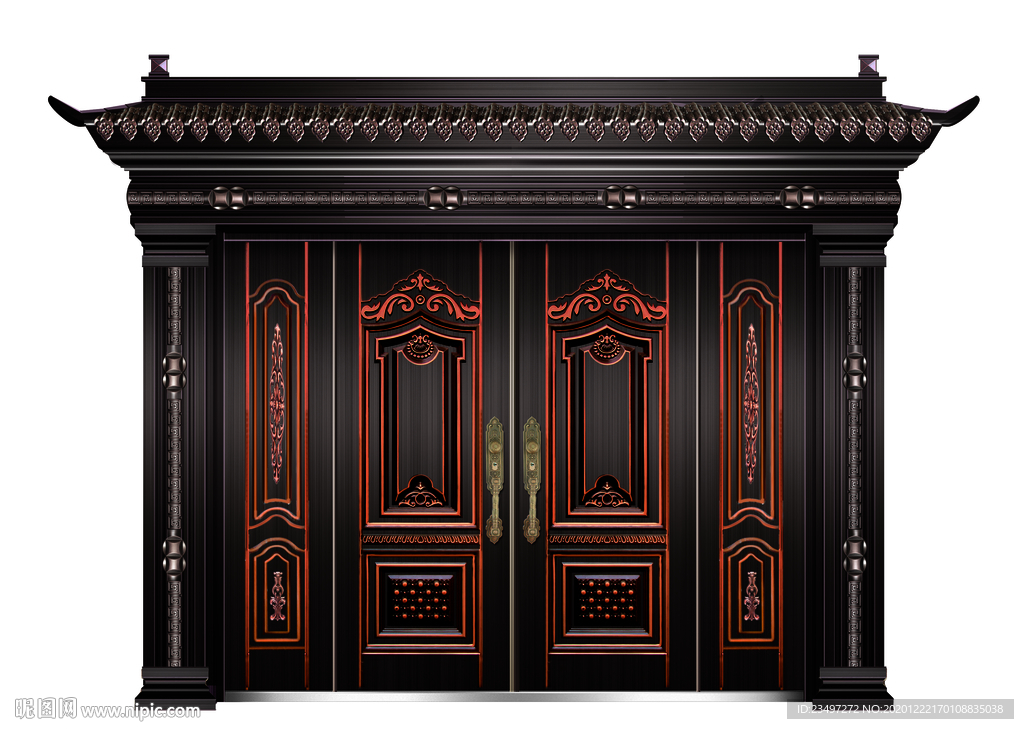 仿铜门