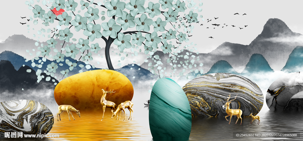 麋鹿石来运转图