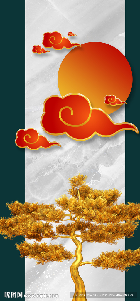 抽象玄关晶瓷画