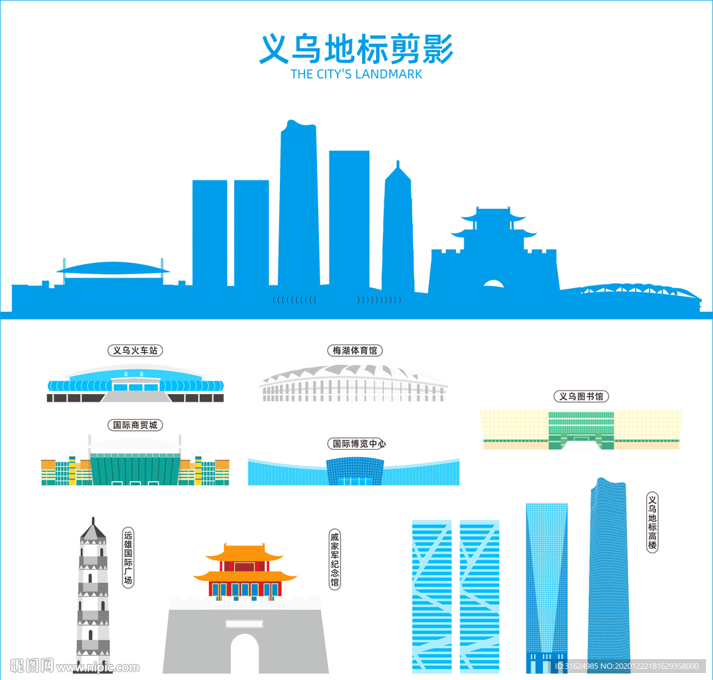 义乌剪影