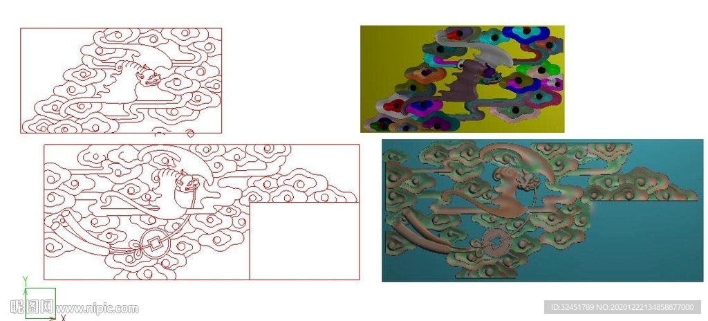 蝙蝠家具精雕图