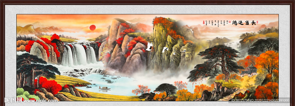 鸿运当头国画鸿运当头