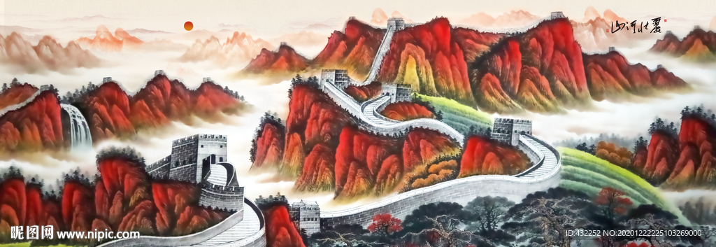 长城国画长城长城国画