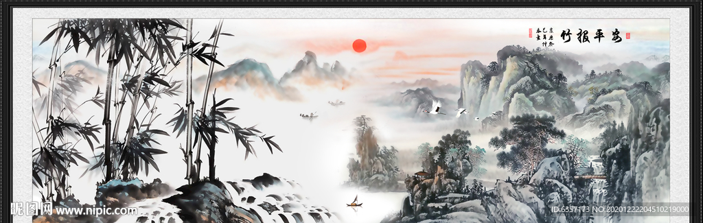 山水画 水墨山水画 意境山水画
