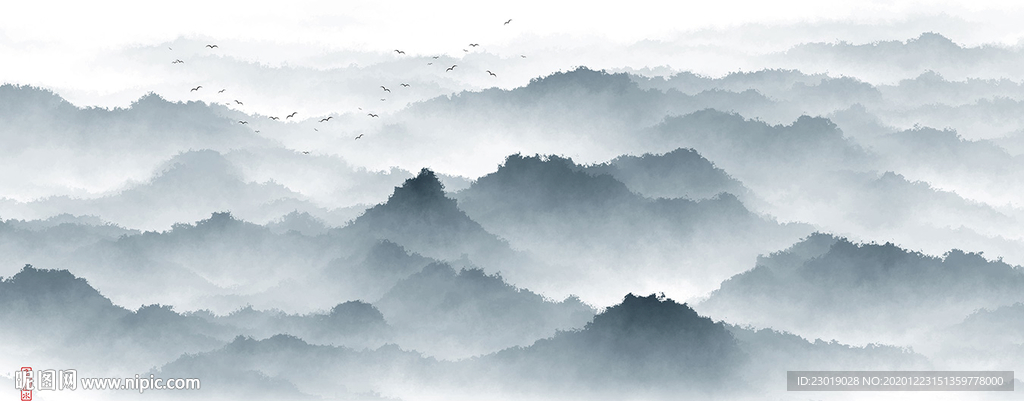 新中式水墨山水