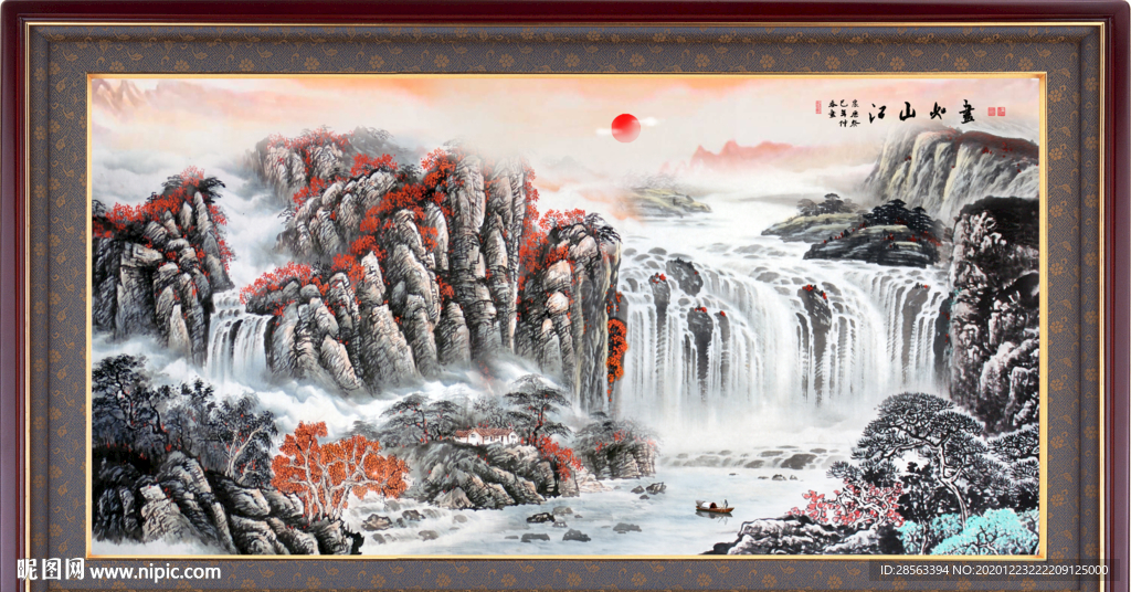 山水画 水墨山水画 意境山水画