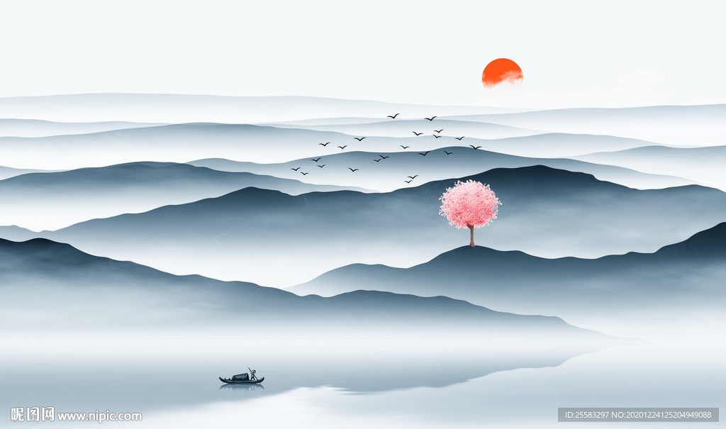 中国风山水