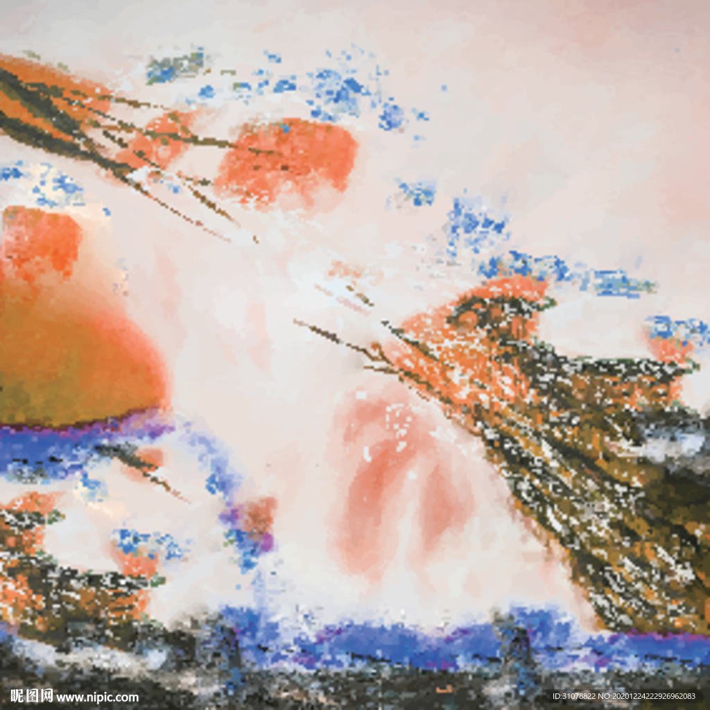 抽象色彩装饰画