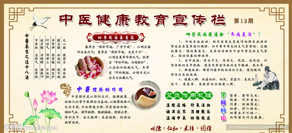 中医健康教育宣传栏