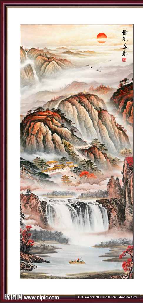 国画山水 山水国画 国画风景