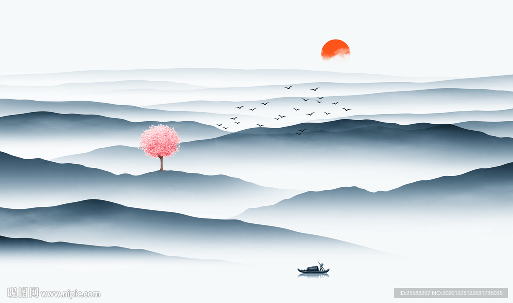 新中式山水