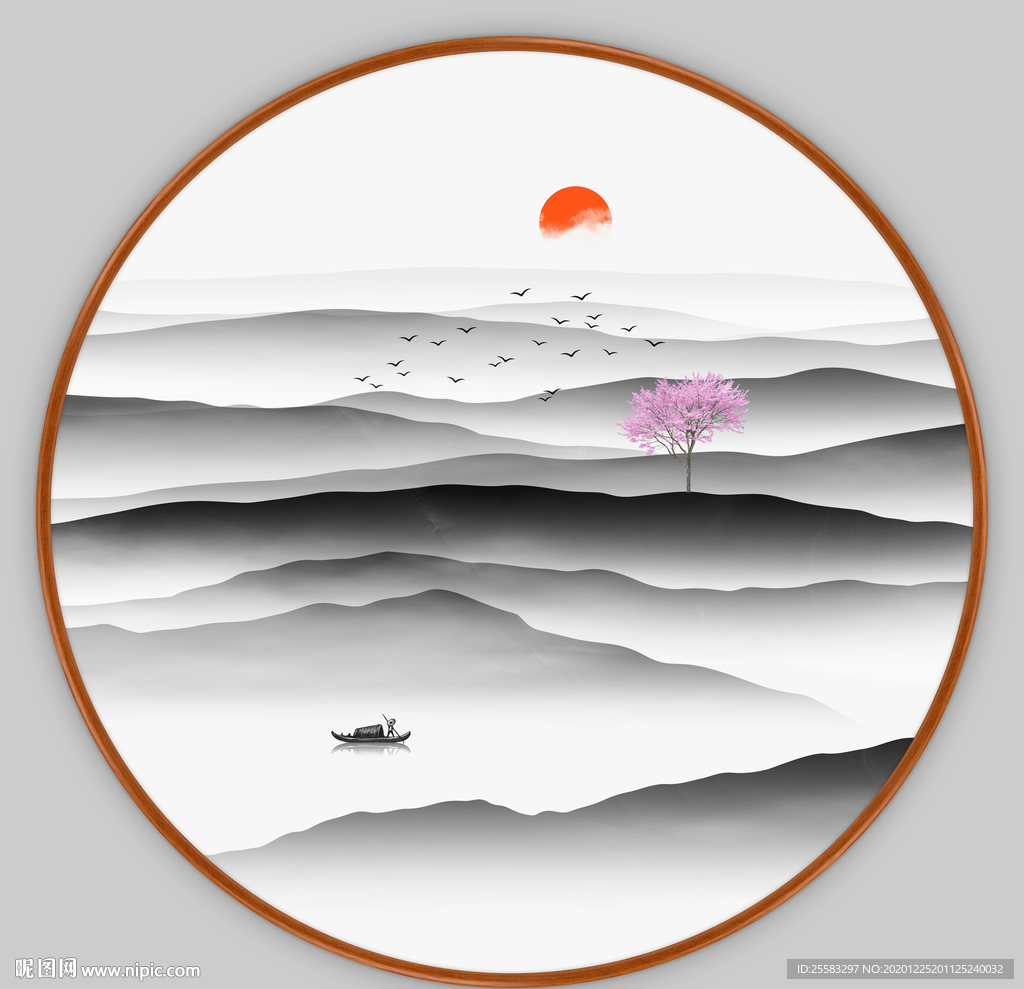 水墨山水画